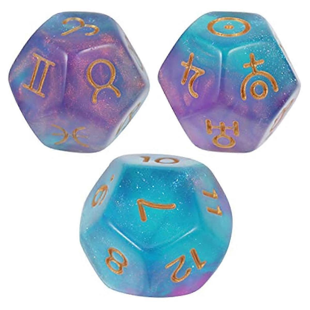 3PCS Astrological Dice, Divination, Astrology, Tarot Card Accessories
