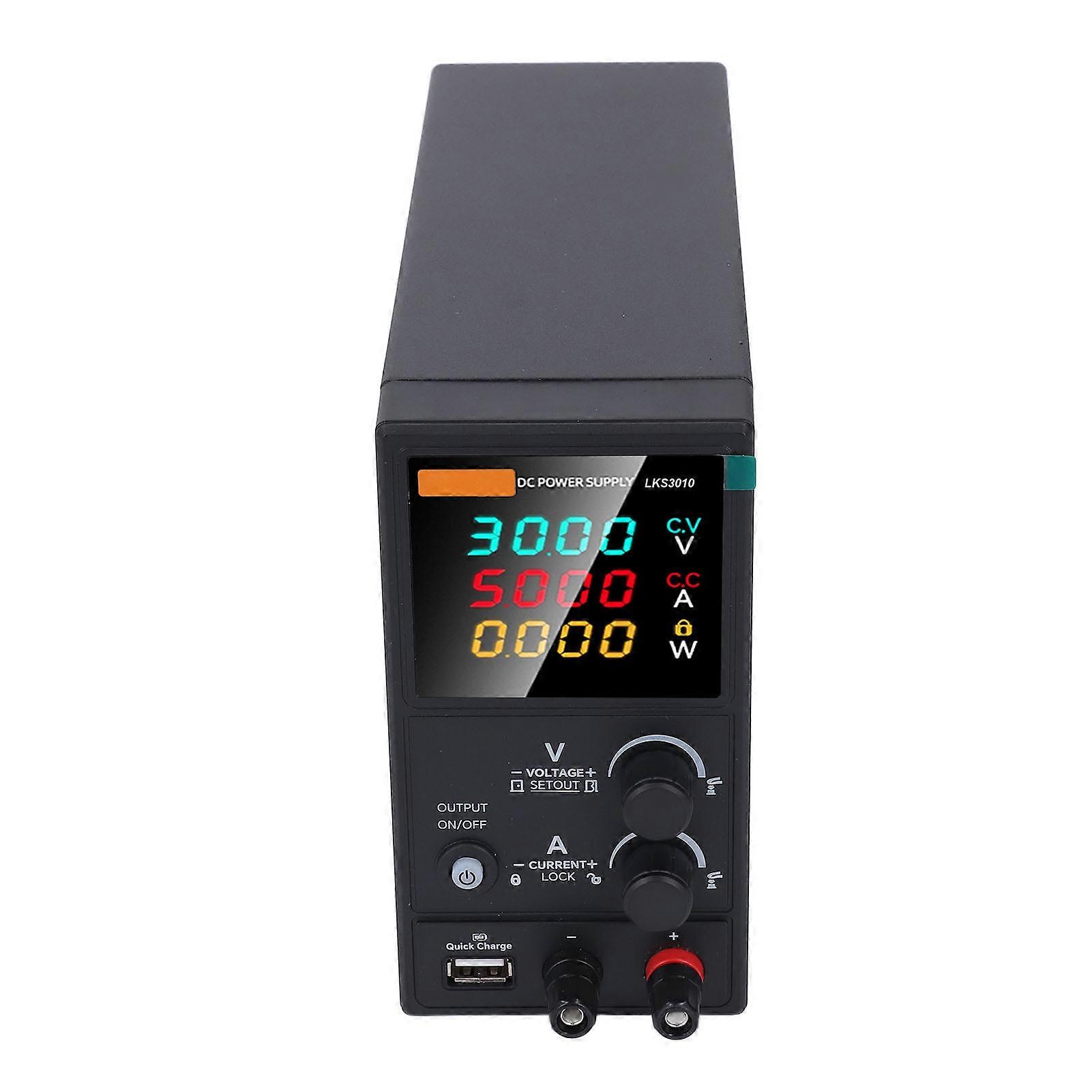 Variable DC Power Supply 0-30V 0-10A with 5V 2A USB Port