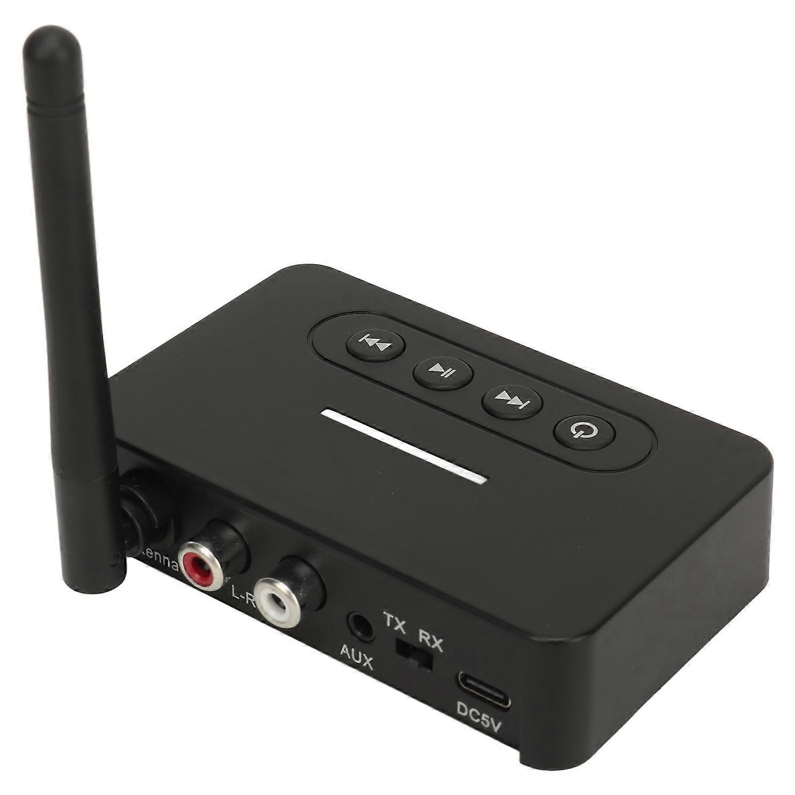 Bluetooth 5.1 Sound Transmitter Receiver 2-in-1 Black Wireless Adapter