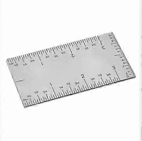 2025 Square Edge Ruler,3'' Pocket Rule,Durable Stainless Slide Precision Rule