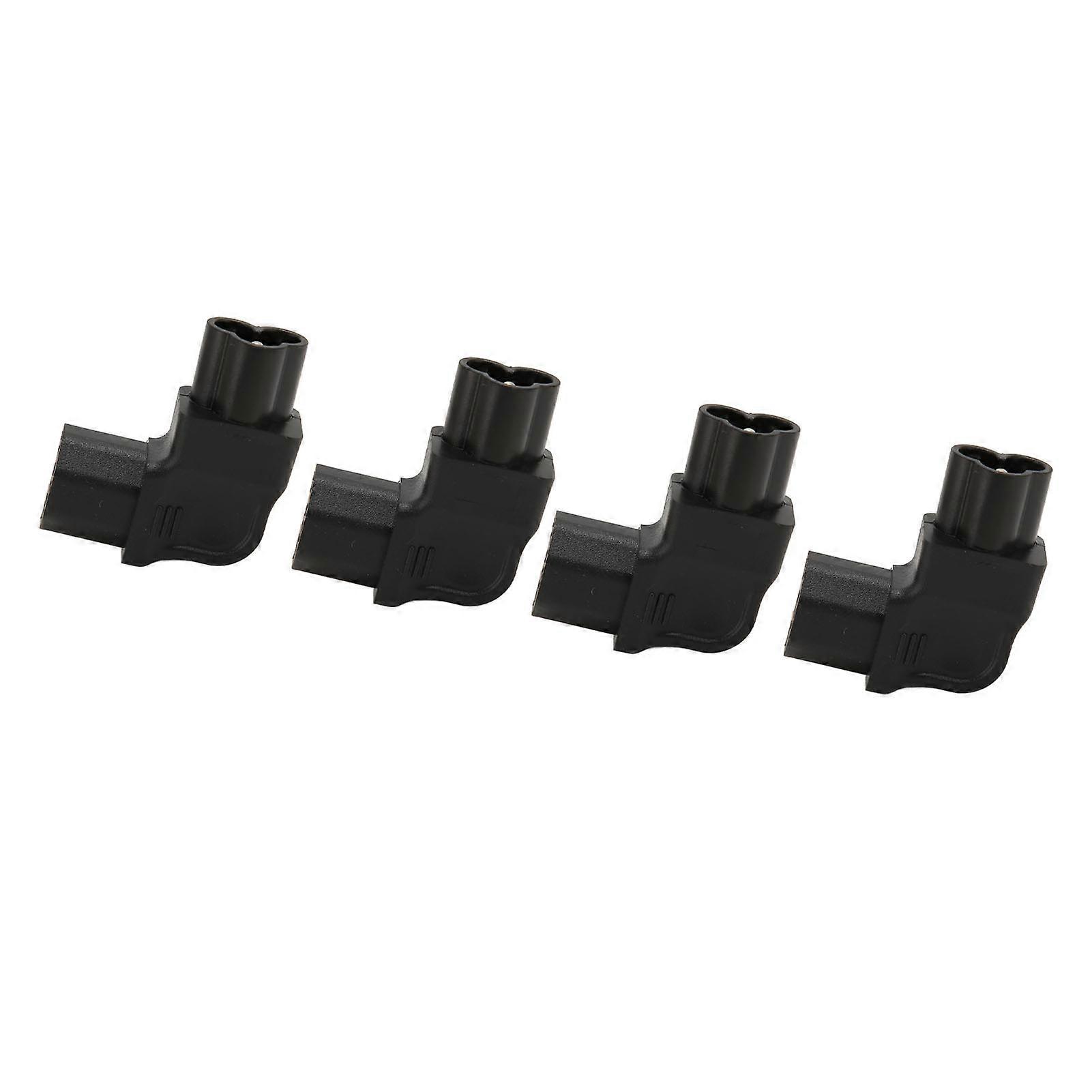 IEC320 C6 to C13 Power Adapter 90° 2.5A-10A 250V 4pcs Socket Kit