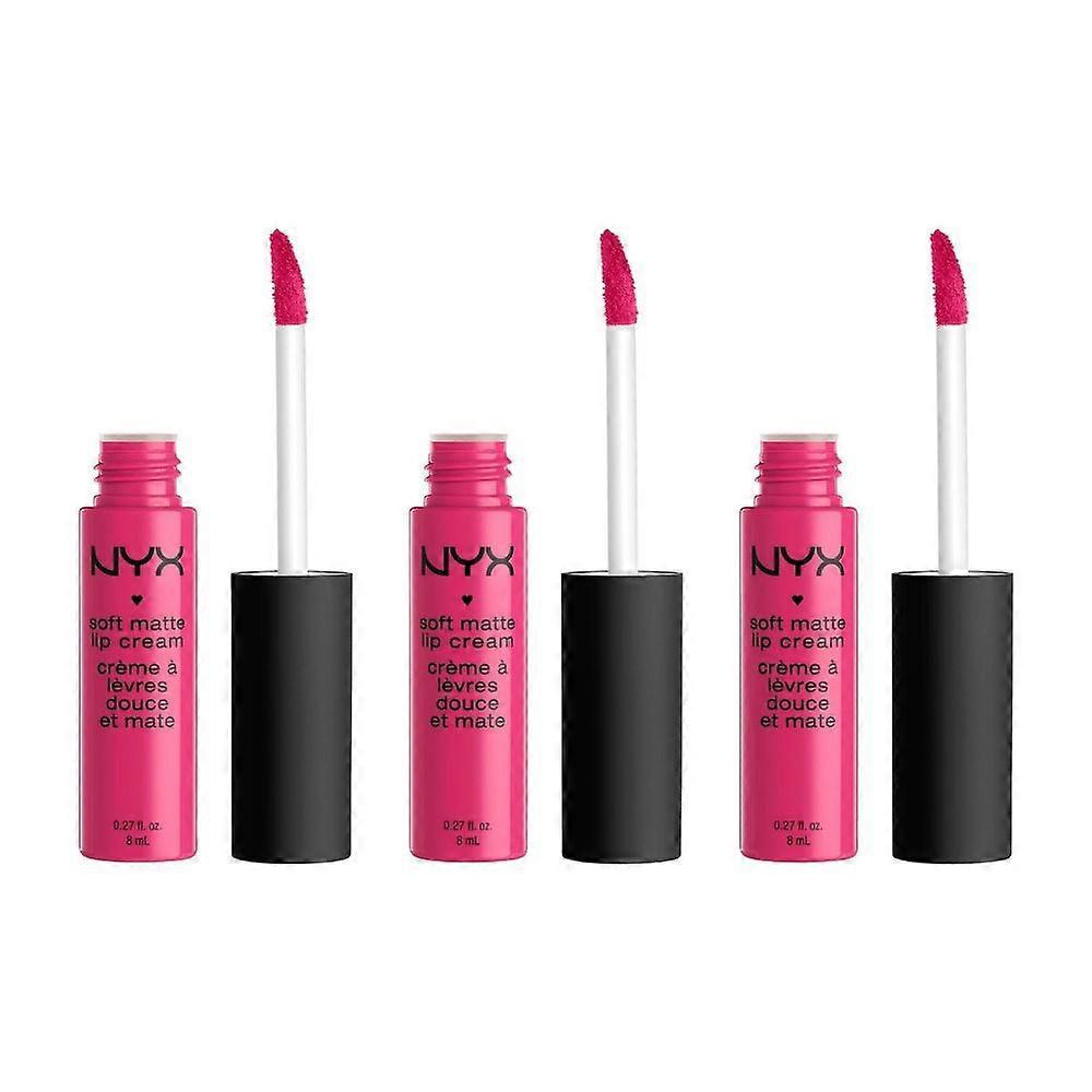 3 x NYX Soft Matte Lip Cream 8ml - Paris