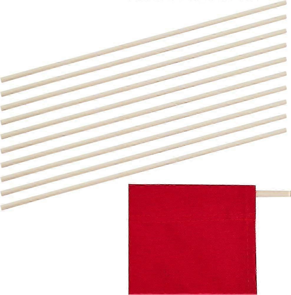 10 STKS 16 Inch Director Chair Stick Vervangende Stoel Ronde Bamboe Frame Stokken Stoel Doek Cover Canvas Ondersteuning Kinderstoel Onderdelen Accessoires Massieve Staaf f