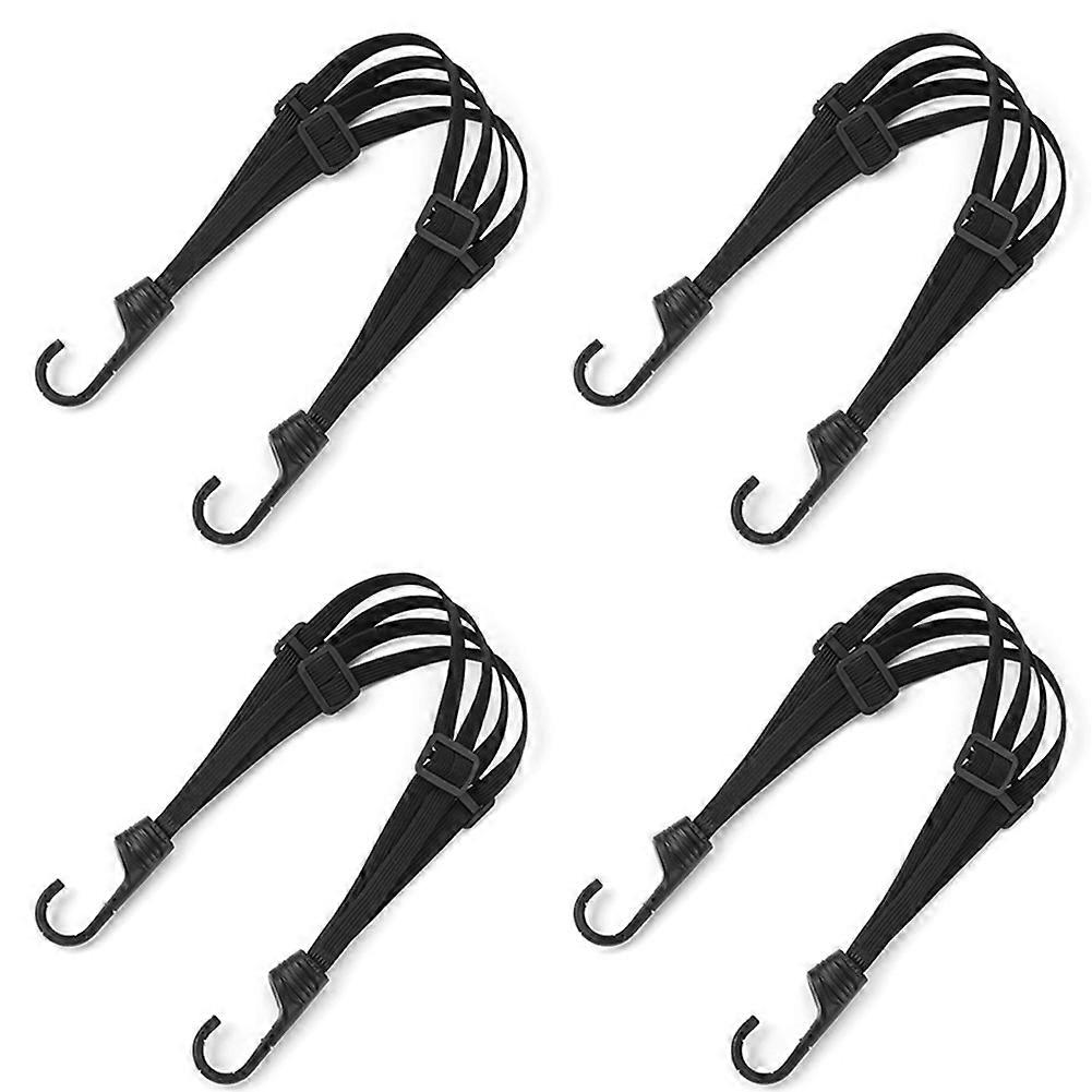 4 Pcs Motorcycle Helmet-Fixing-Rope Hook 60CM Luggage Fixed Rope Universal Motorcycle Rear Seat Tie Bungee Cord