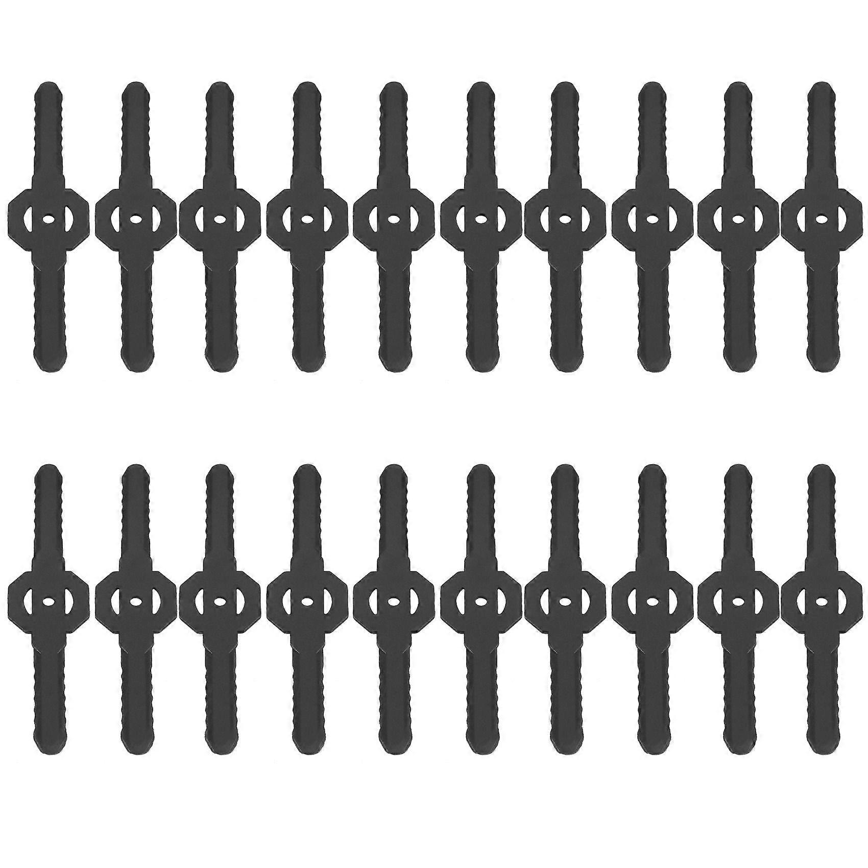 20Pcs Plastic Grass Trimmer Blades Lawn Mower Blade Cordless Trimmer Garden Tool Lawn Mower Trimmer