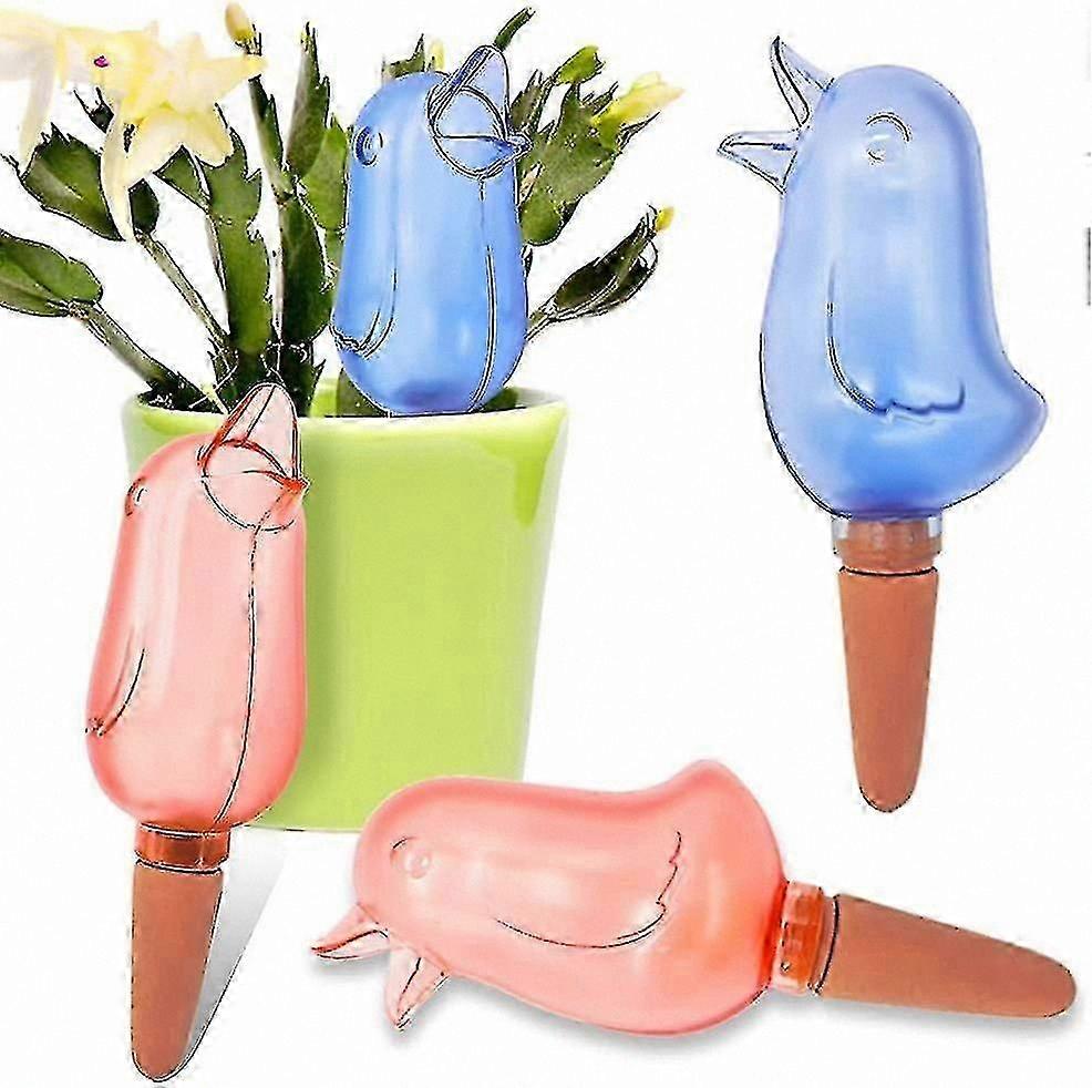 4-Pack Clear Self-Watering Spike Globes, Automatic Plant Dripper Irrigation Devices