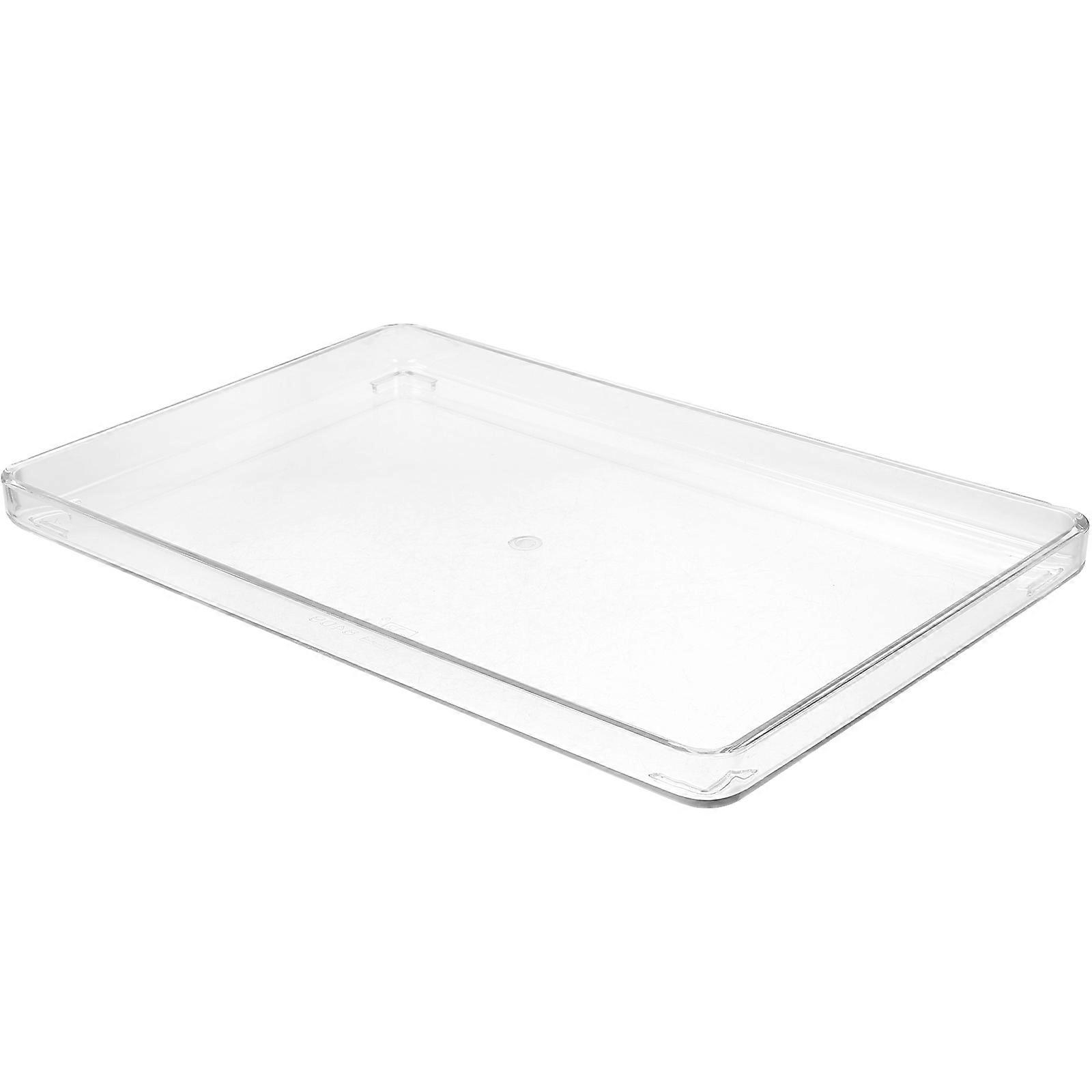 Clear Acrylic Tray Rectangular Dining Table for Office Use Transparent Multifunctional 1Pack