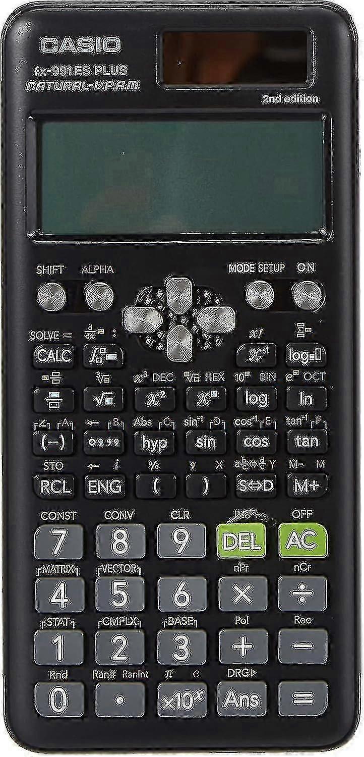 Casio Fx-991es Plus 2 Calculadora Científica Com 417 Funções E Display, Natural