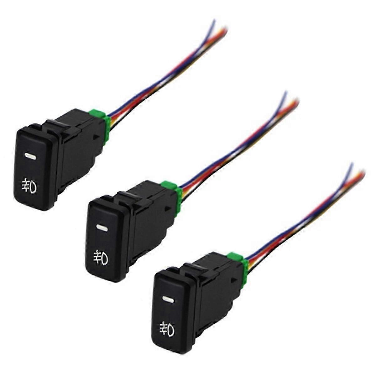 3Pcs Auto Retrofit Switch Waterproof Toggle Switch compatible Toyota Lexus