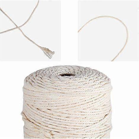 1 Roll of Cotton Rope, DIY Braided String Cord for DIY Hanging Wall Hanging