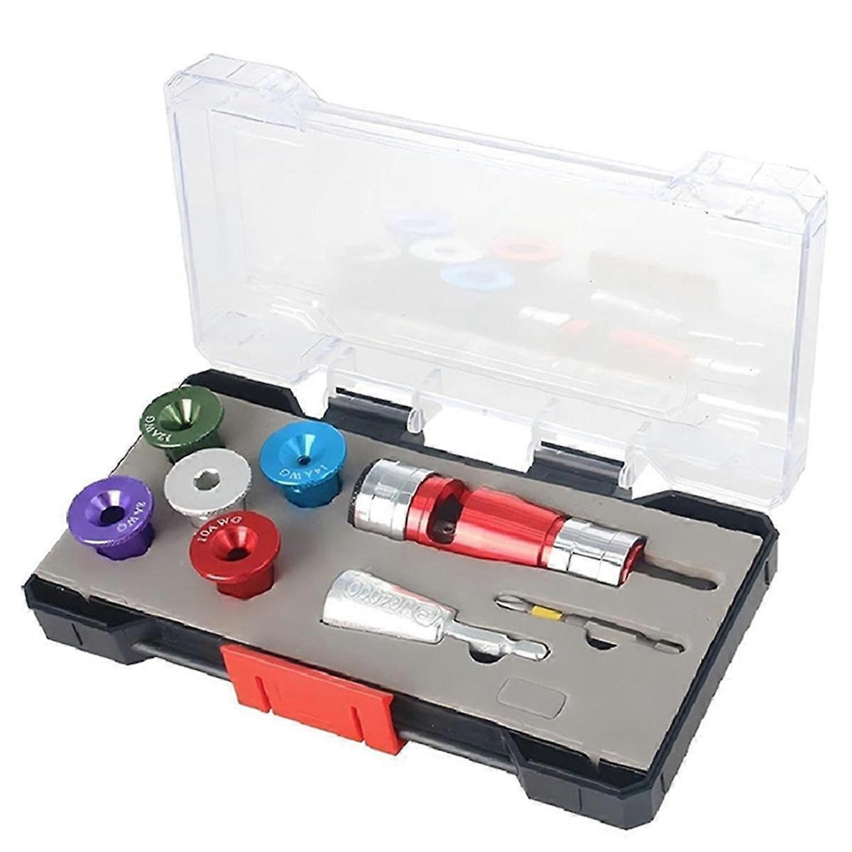 Wire Stripper for Drill,Wire Stripping and Twisting Tool for 6/8/10/12/14AWG,Portable Twister for Po
