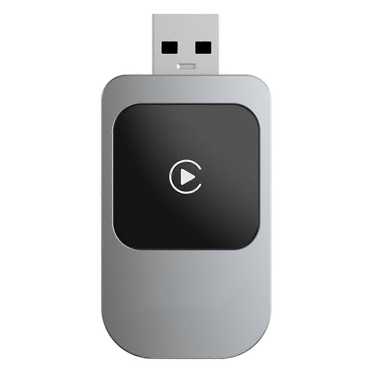 Wireless Car Play Adapter Plug & Play, CarPlay Dongle Converts Wired to Wireless, Fast Auto Connect,