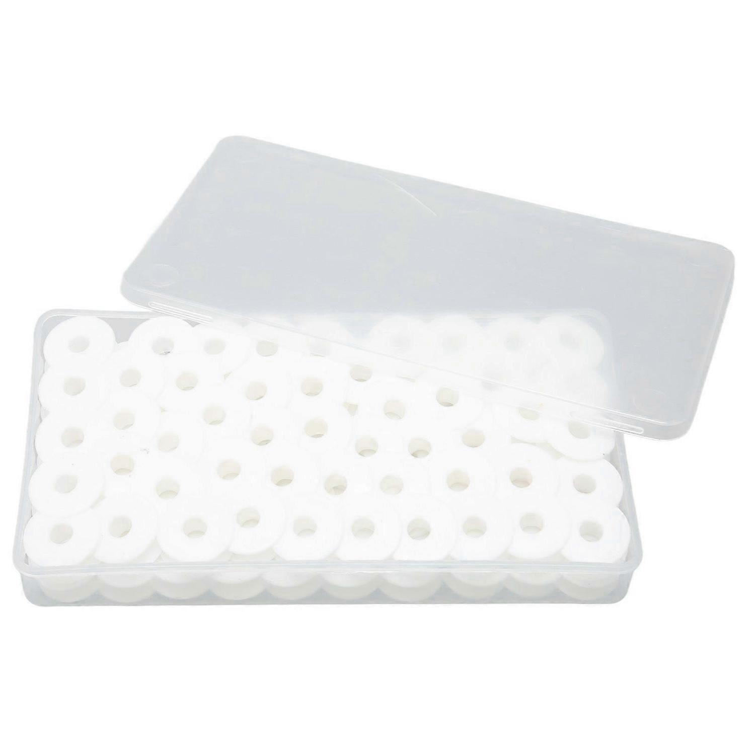 2025 Latest Model 100pcs Plastic Sewing Machine Bobbins Glossy Edge Portable