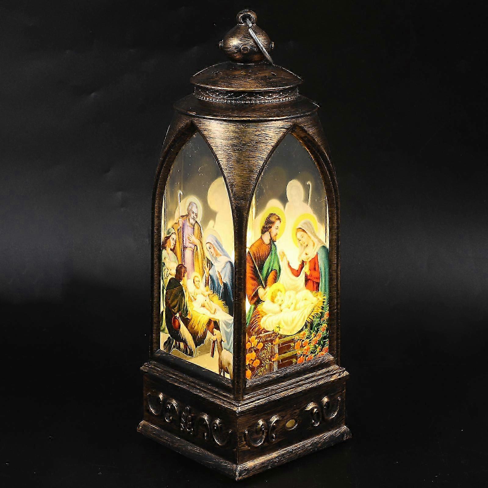 Xmas Lights Lanterns Christmas Lantern Decorative Item Multi Plastic Decorative Lighting 1Pcs