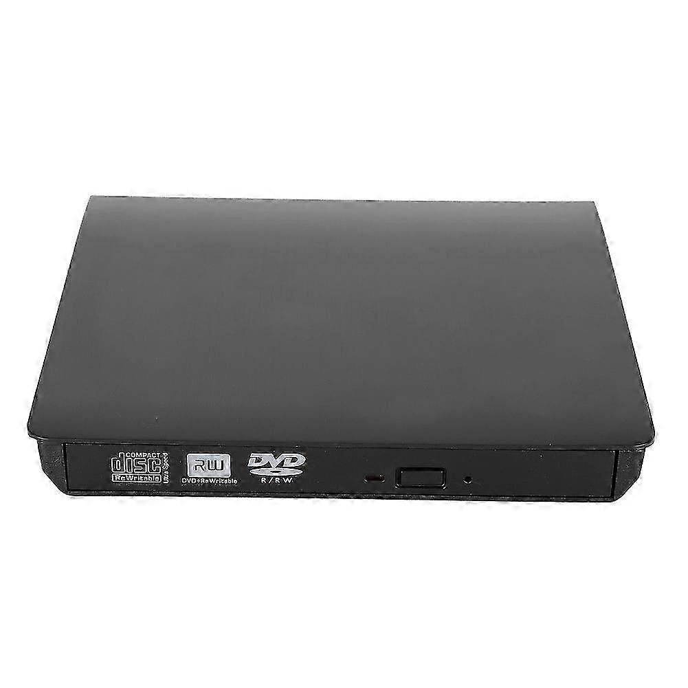 2025 USB3.0 Mobile Optical Drive DVD CD Writer with Non-Slip Mat for Notebook Desktop(Black )