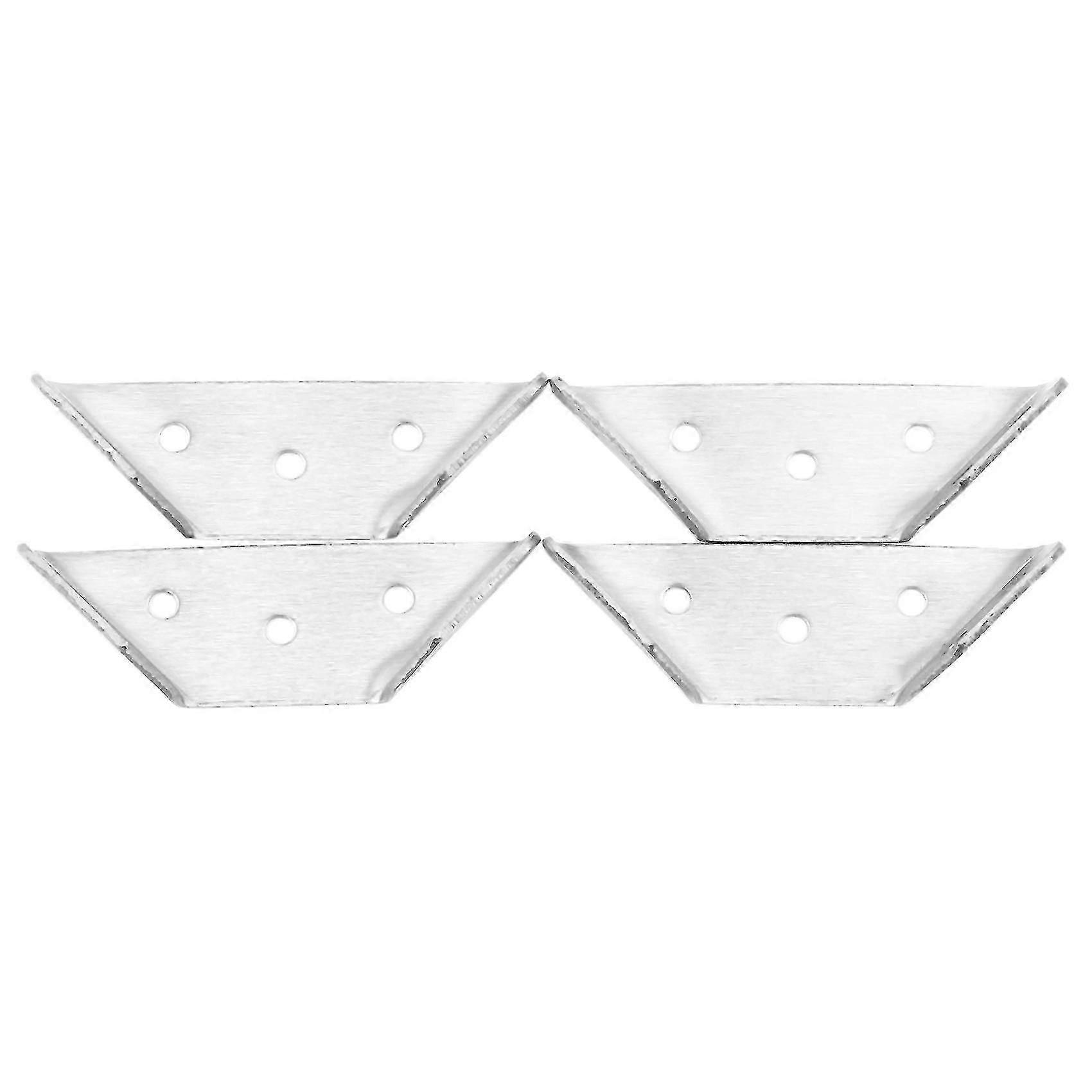4pcs Multifunctional Stainless Steel Angle Code Right Angle Fixed Bracket Furniture Wood Board Angl (tangling)