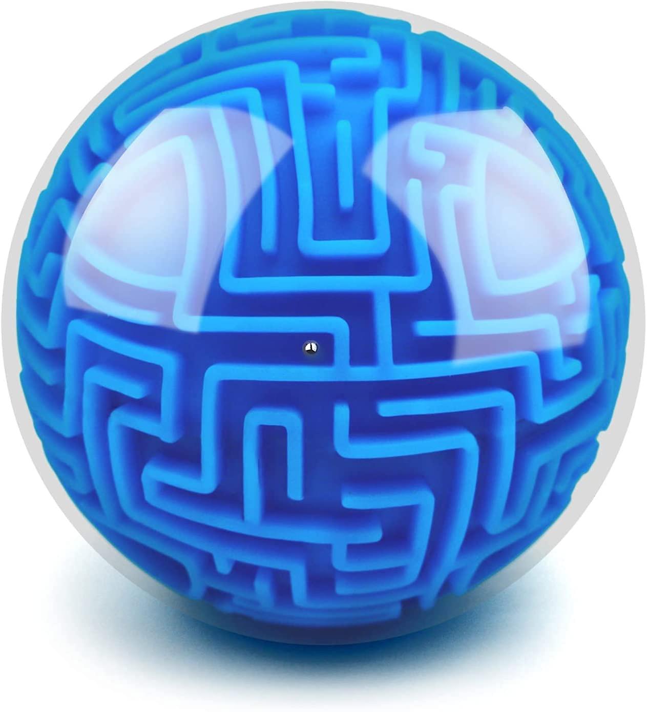 Puzzle Toy 3d Magic Ball Brain Teasers Toy Intelligence Game Gifts For Kids Adults - Hard Challenges Game Tiny Maze Cube Balls