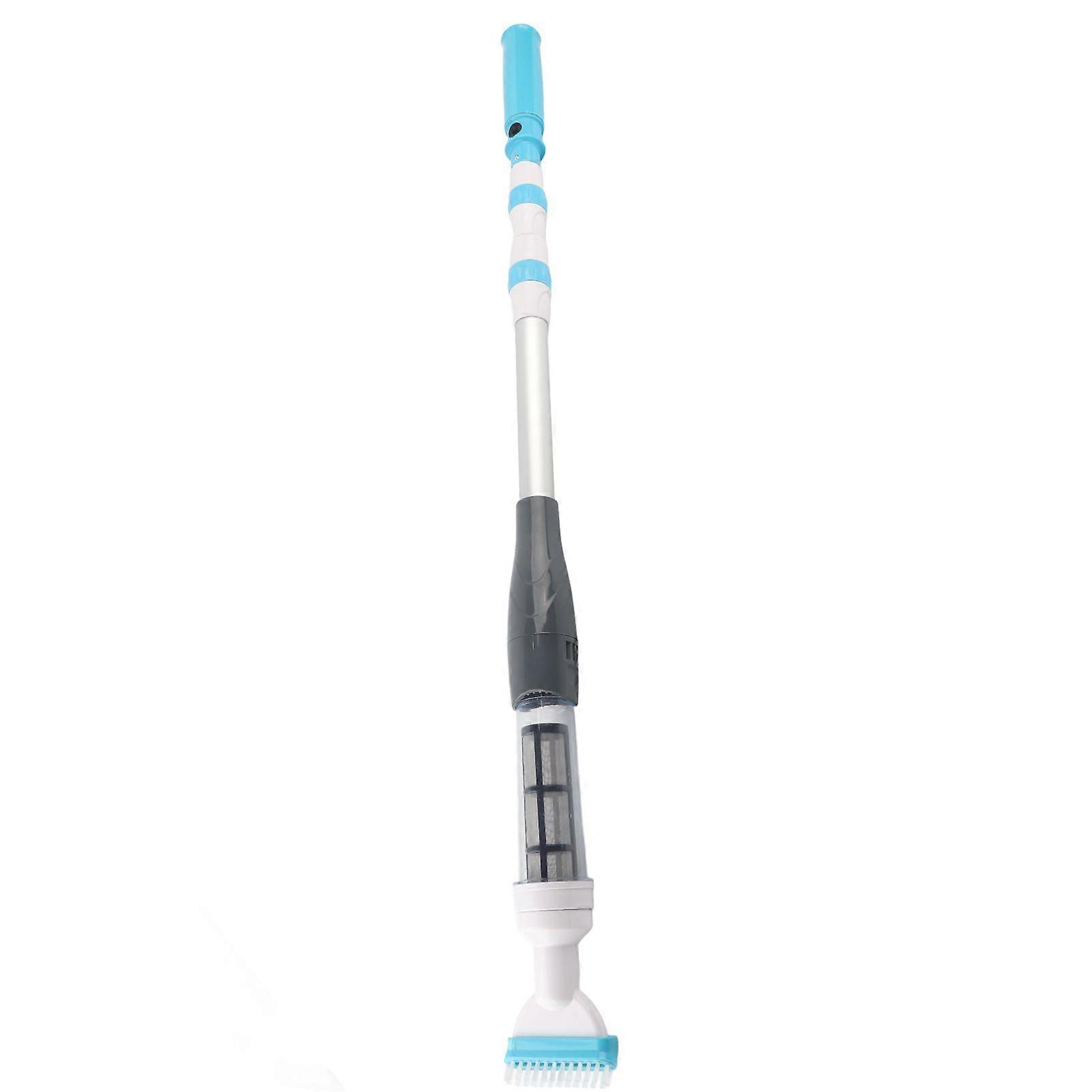 Electric battery-powered pool vacuum cleaner for floor, wall, step