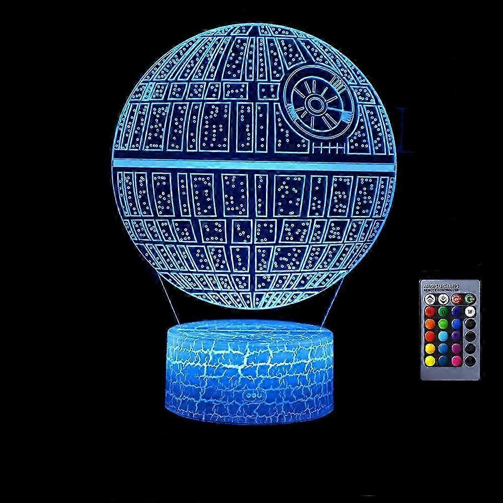 Planet 3D Illusion Night Lamp, 16 Color Changing Dimmable Hologram Lighting, Smart Timer Toy Usb Charge Table Desk Bedroom Decoration Creative Truck
