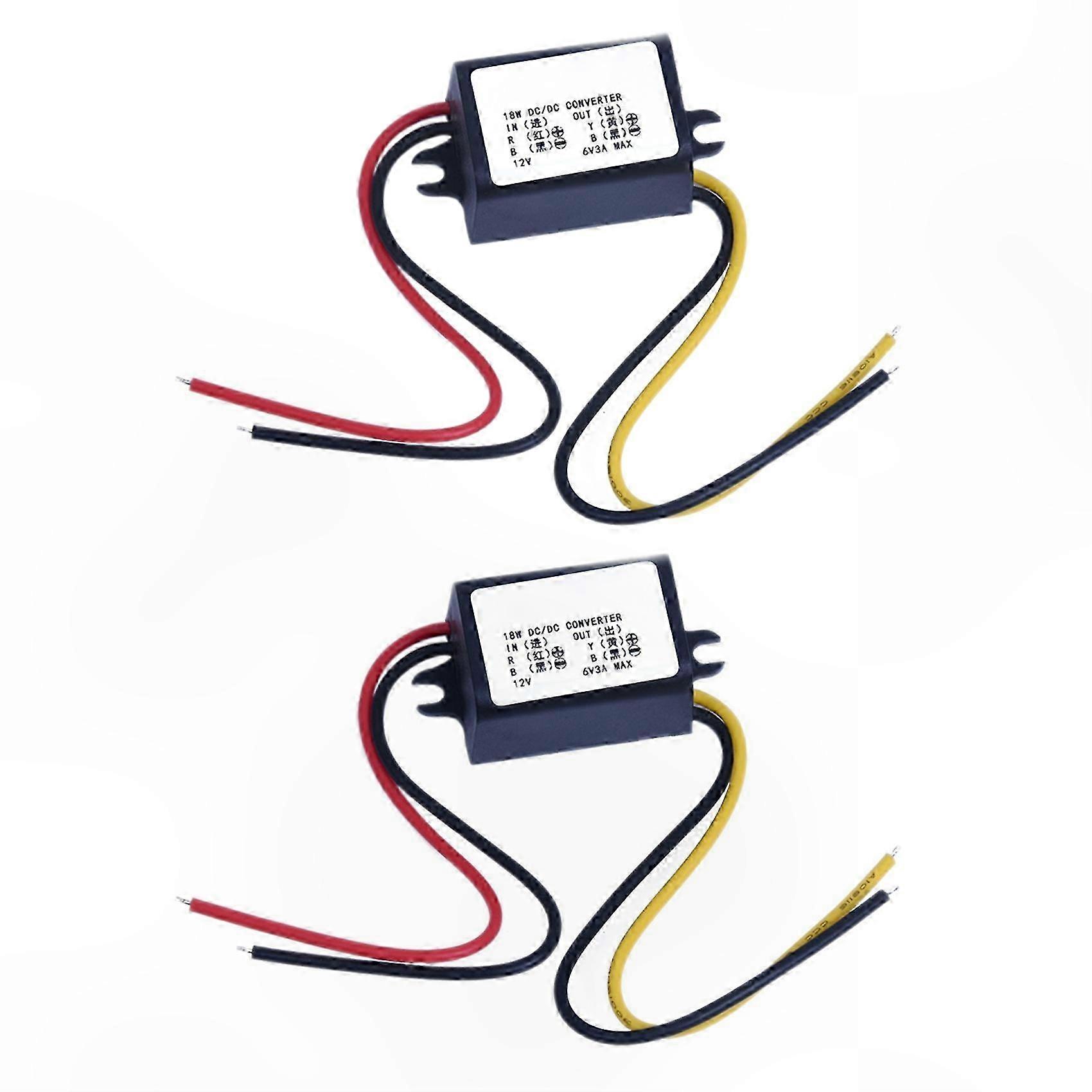 2X 12V to 6V DC-DC Buck Converter Module Power Supply Voltage Regulator