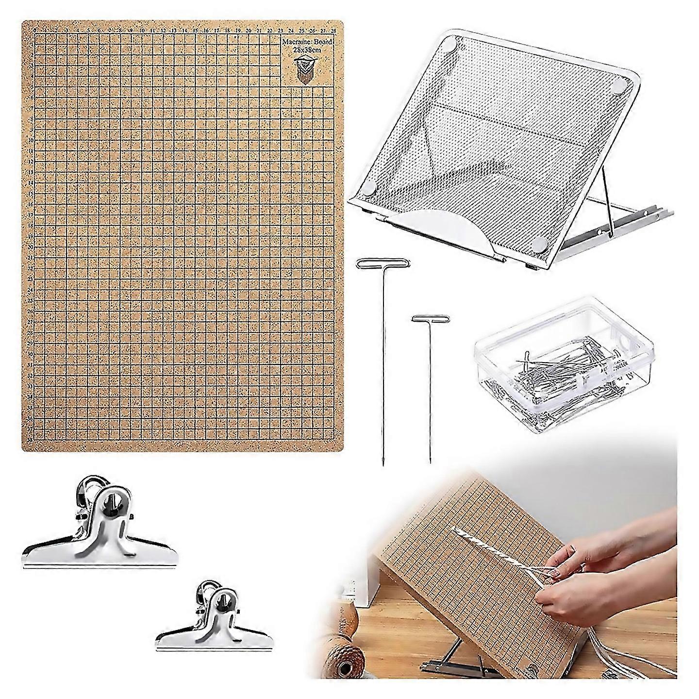 For 104pcs Lace Board And Metal Adjustable Stand With T Pin