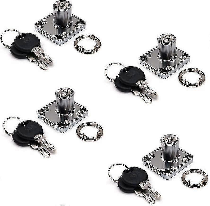 Set Of 4 Locks With Keys Zinc Alloy For Door Cabinet Drawer-YGWL Edition 0923
