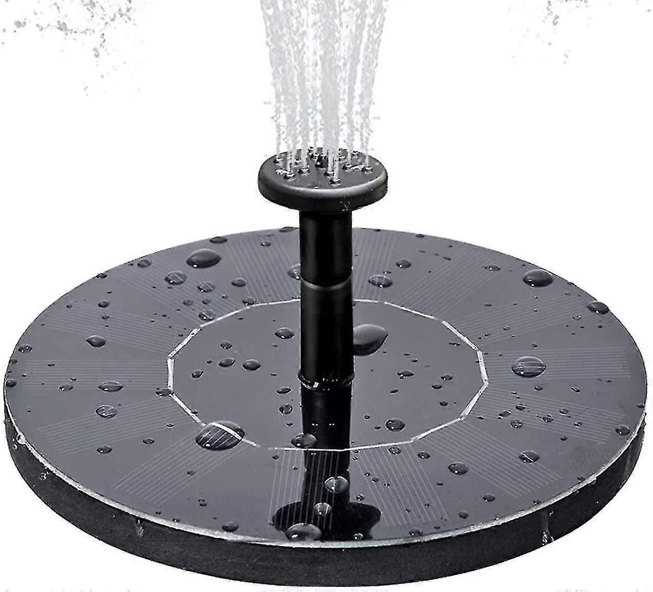 Solar Fountain Pump Free Standing Birdbath