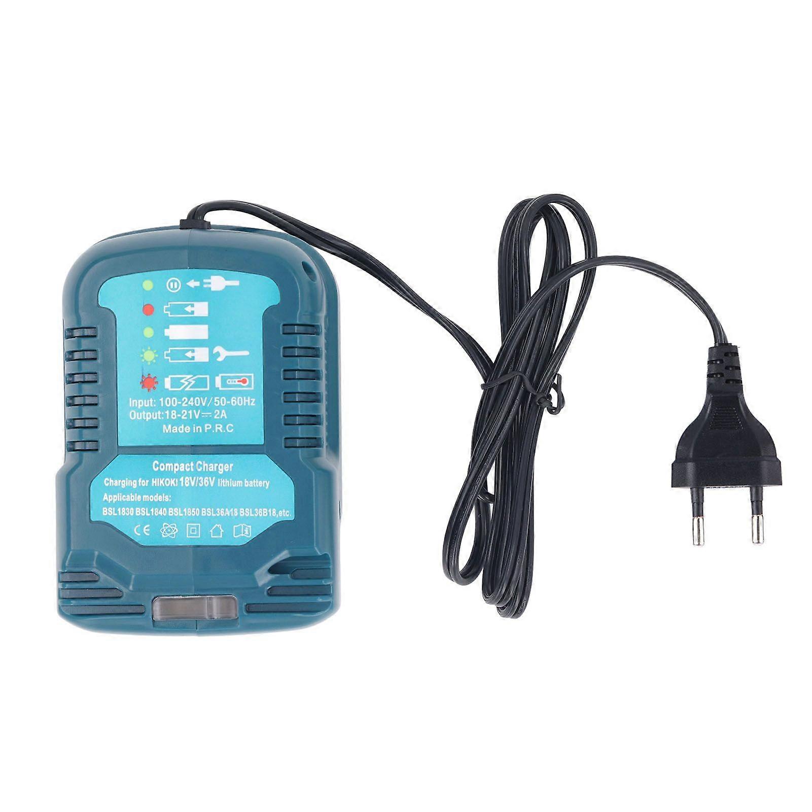 Portable Mini Lithium Battery Charger Compact for HIKOKI BSL1830 BSL1840 BSL1850 BSL36A18 BSL36818 18V 36V