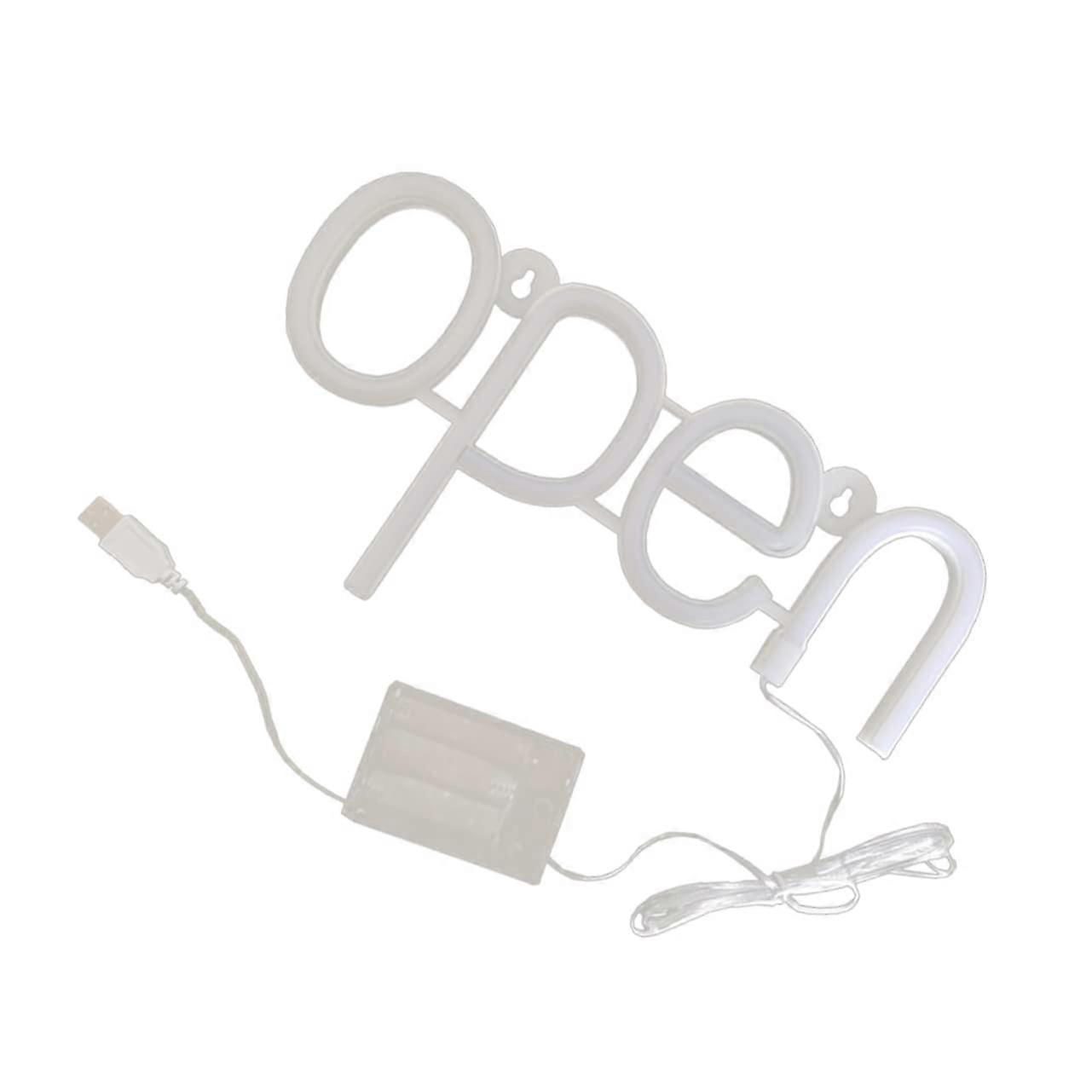 Open Neon Light Sign For Shop LED Open Sign For Restaurant Bar Salon Warm Decorative Wall Light For Retail Spaces