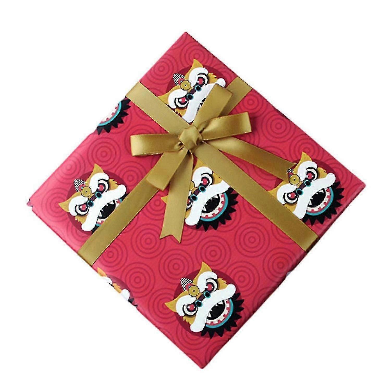 6Pcs Gift Wrapping Papers Vivid Color Non-Fading Simple Eco-friendly Smooth Texture Decorative