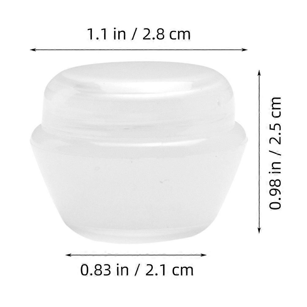 Cream Containers Makeup Containers for Storage 10Pcs Transparent Mushroom Shape Bottles