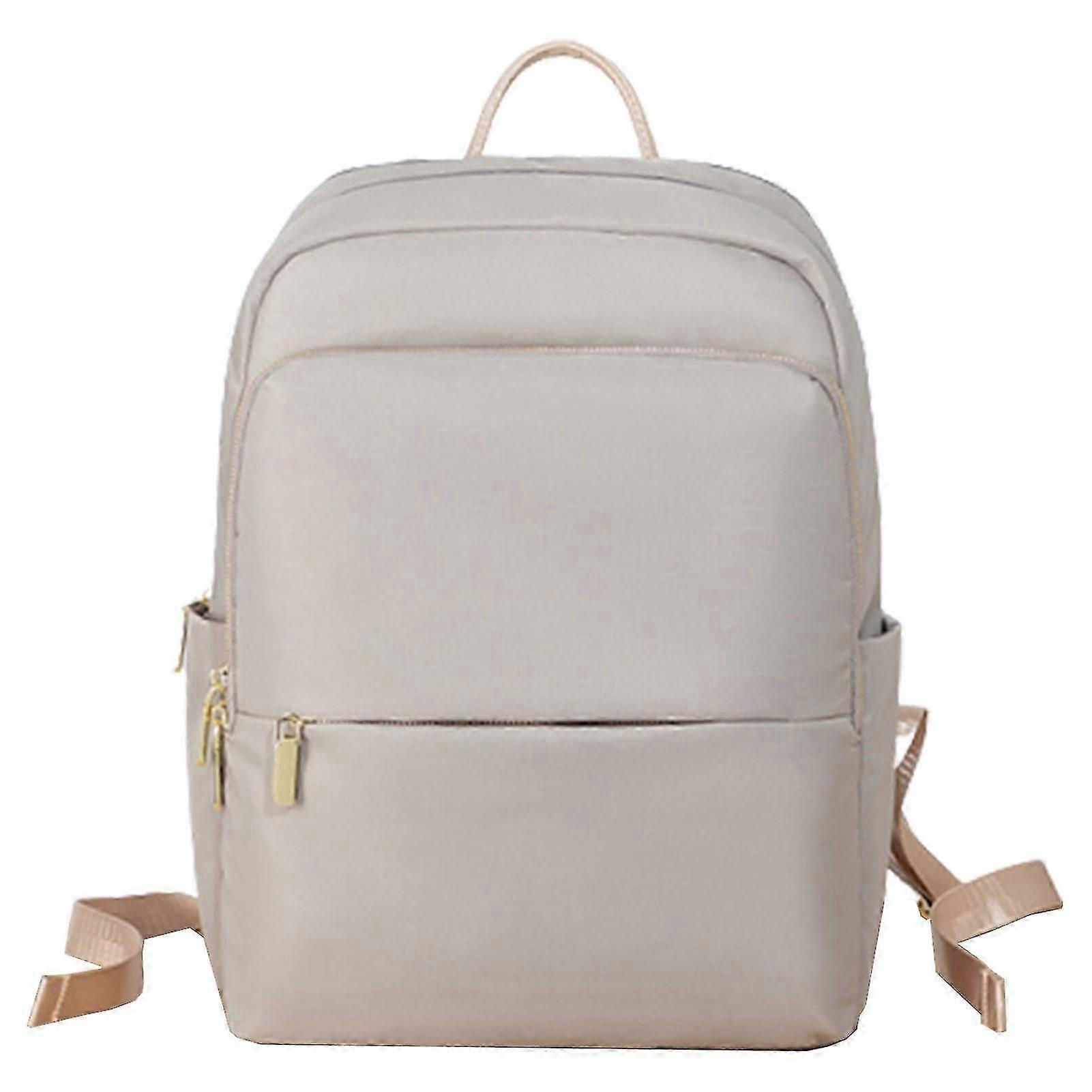 Classical Basic Style Backpack Large Capacity Multi-compartment Backpack For Female Student School Traveling