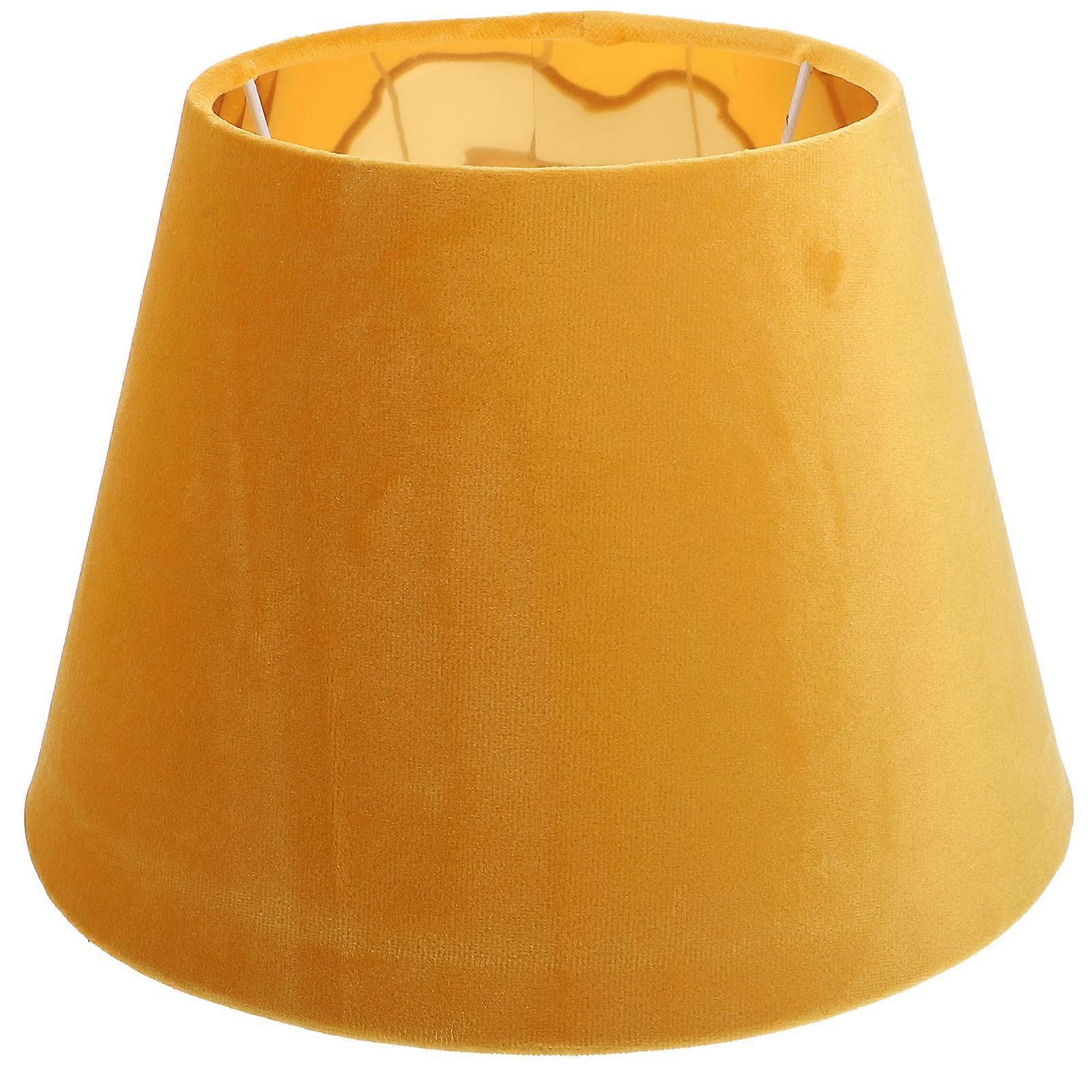 Practical Cloth Lampshade for Housewarming Gift 2Pcs Yellow