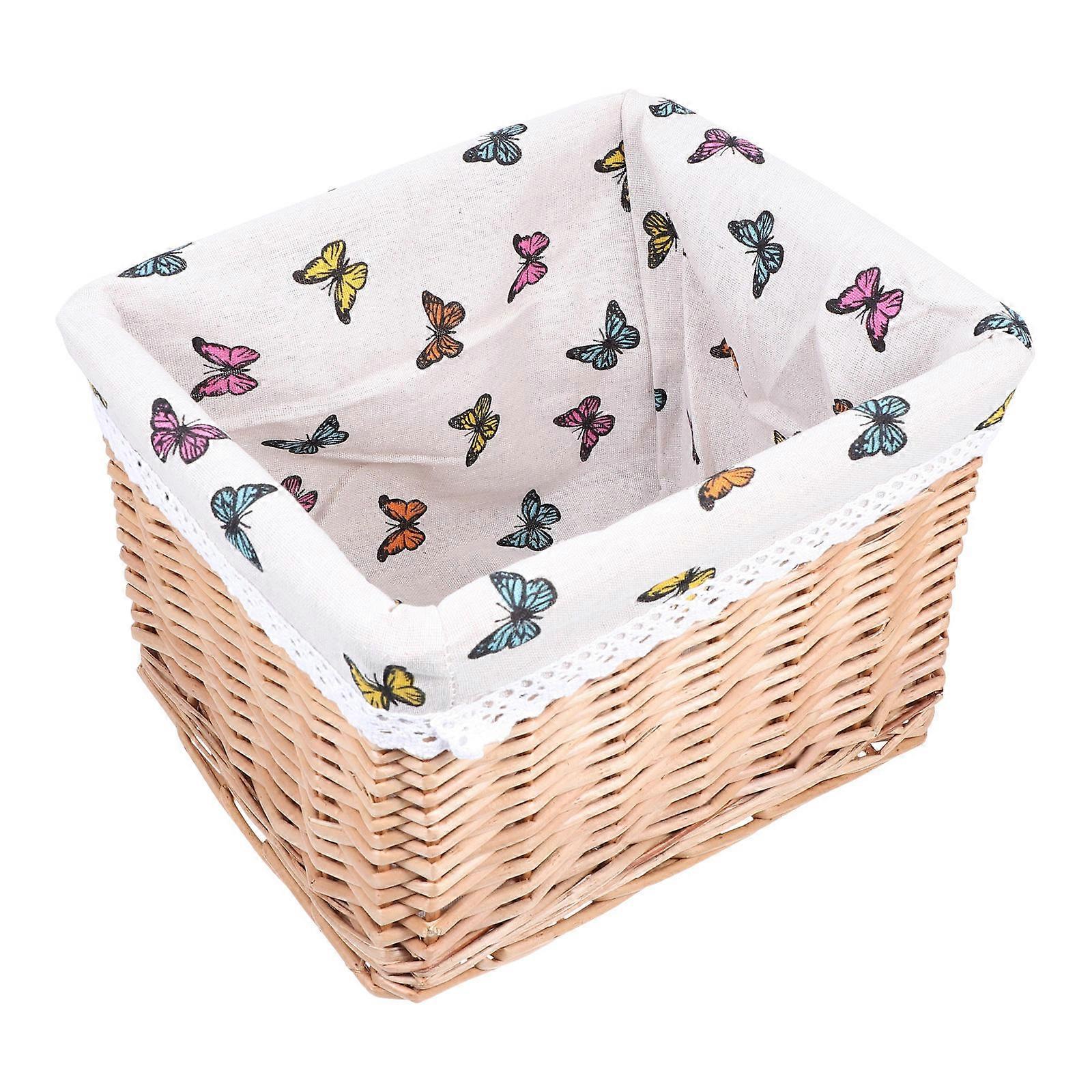 Baskets for Organizing Natural Appearance Square Shape Hotel Decor 1Set