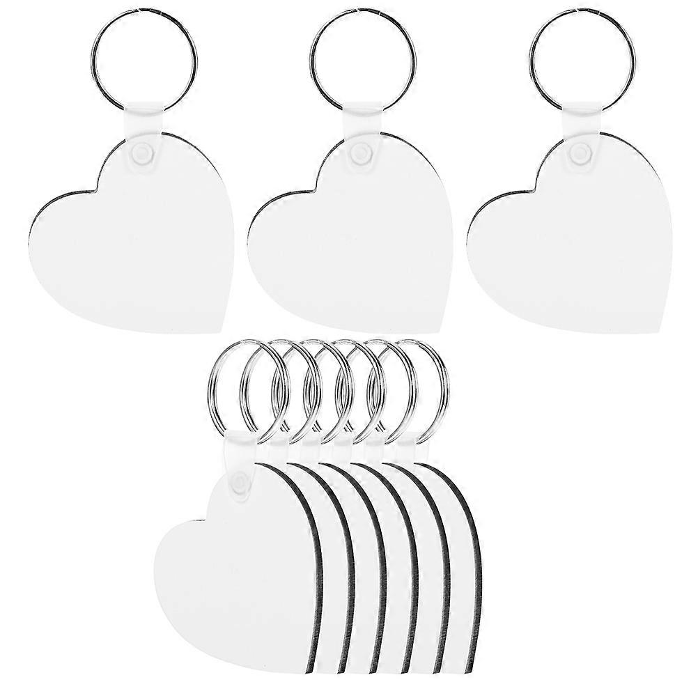 Crafting Sublimation Keychain Blanks for DIY Projects Heart Charm Key Ring 24Pcs Unique Delicate Accessories