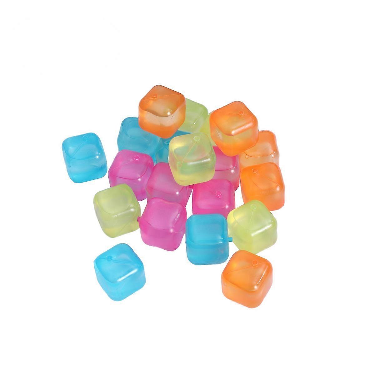Reusable Cubes for Drinks Non-toxic Cooling Tool for Outdoor Use 20Pcs Plastic
