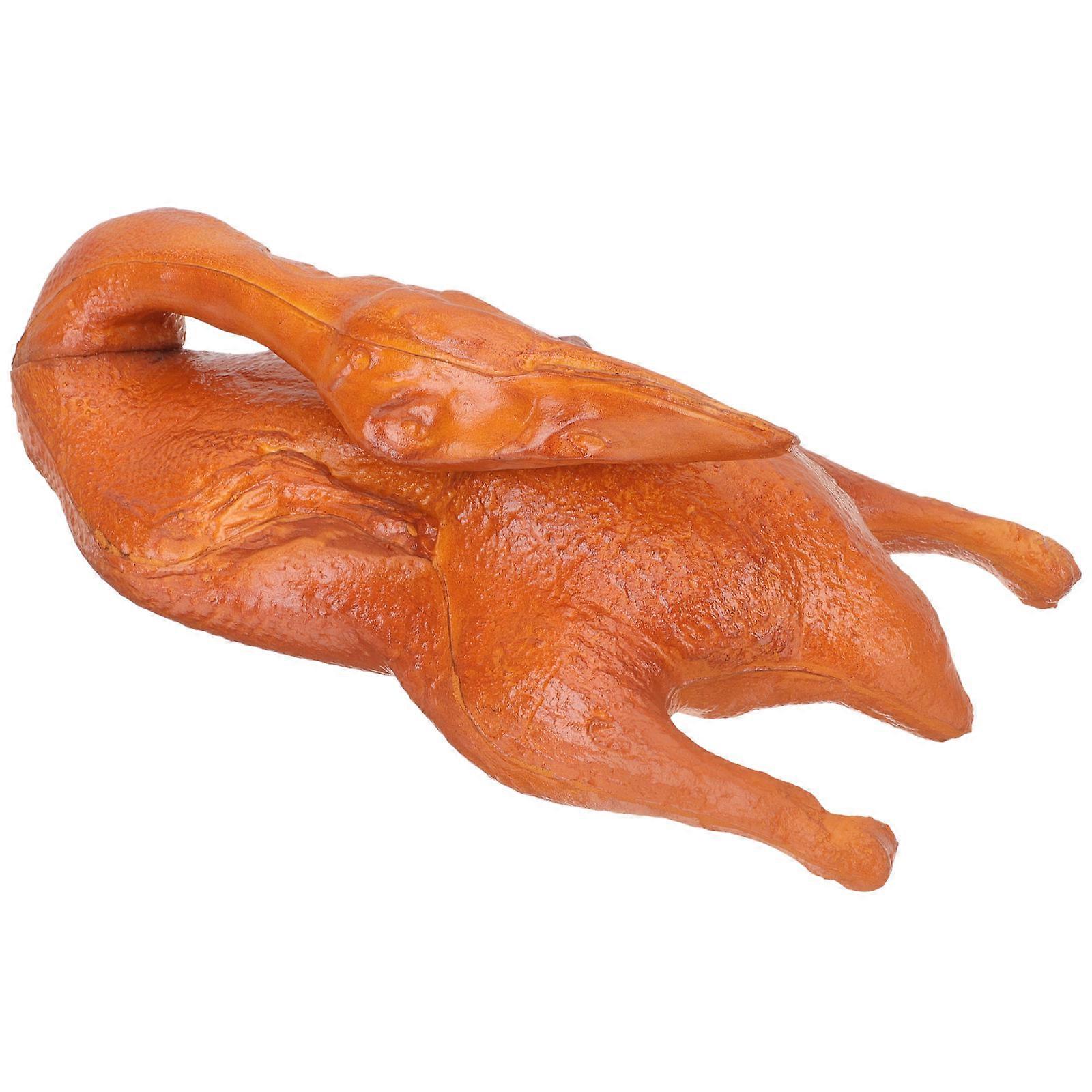 Artificial Lifelike Roast Ducks Model Display Decoration for Photographers Shop Owners 1Set Chic Appearance