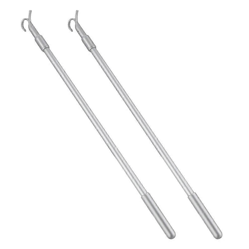 Extendable Blind Wand Accessories 6Pcs Suitable For Home Decoration And Window Installation Silver Color With Wear Resistant Features