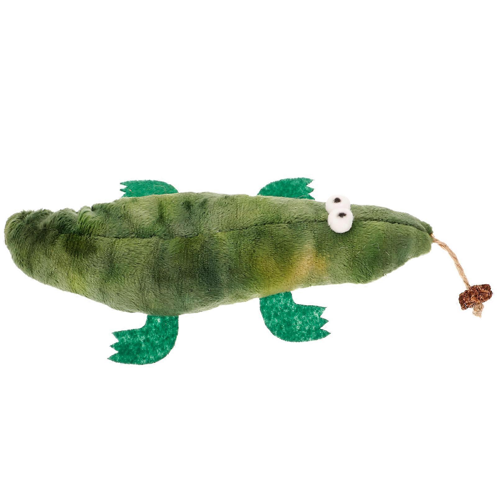 Cat Chewing Plush Toy Crocodile for Cat Exercise 4Pcs Pack