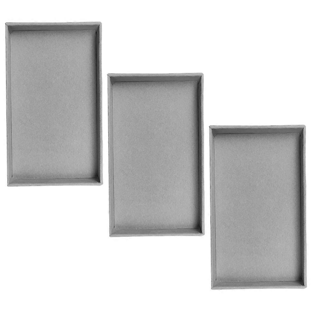 Grey Jewelry Tray Organizer for Storage with 9Pcs Stackable Display Trays