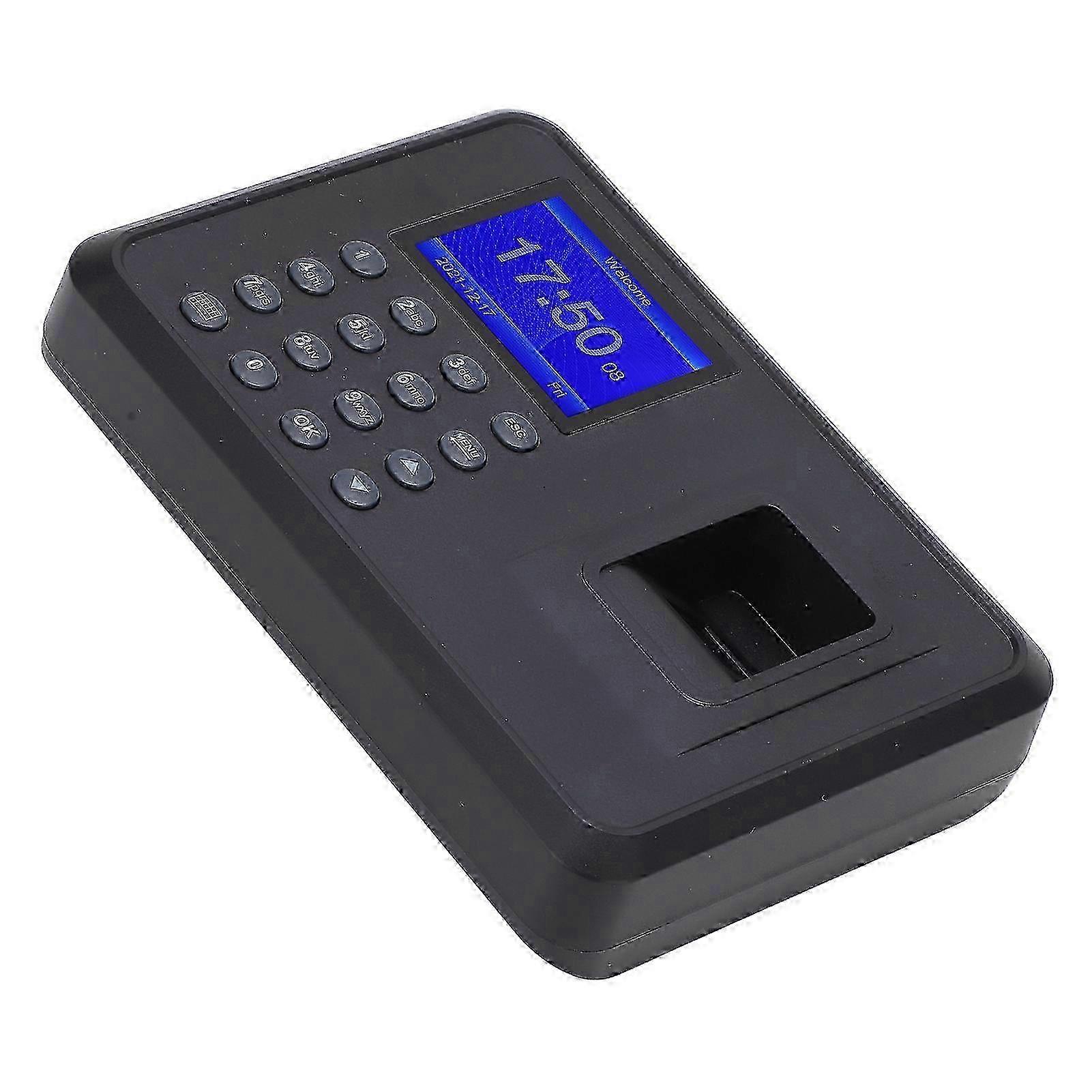 Fingerprint Attendance Machine 2.4in Screen Fast Identification DC5V/1A Password Time Recorder for Company
