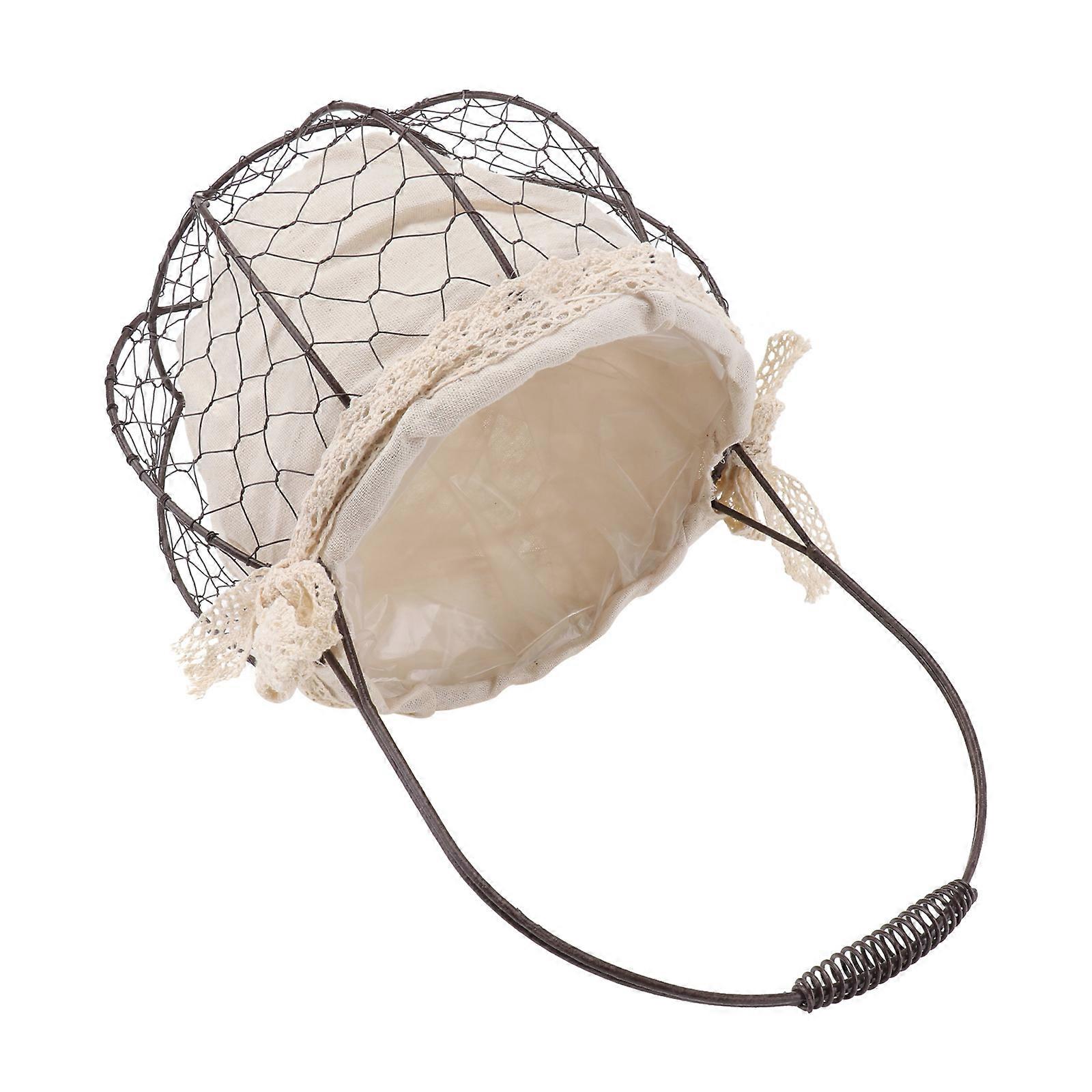 Multifunctional Flower Basket Rustic Style Home Furnishings Multi Color 20*38cm Size Plant Stand 1Pc