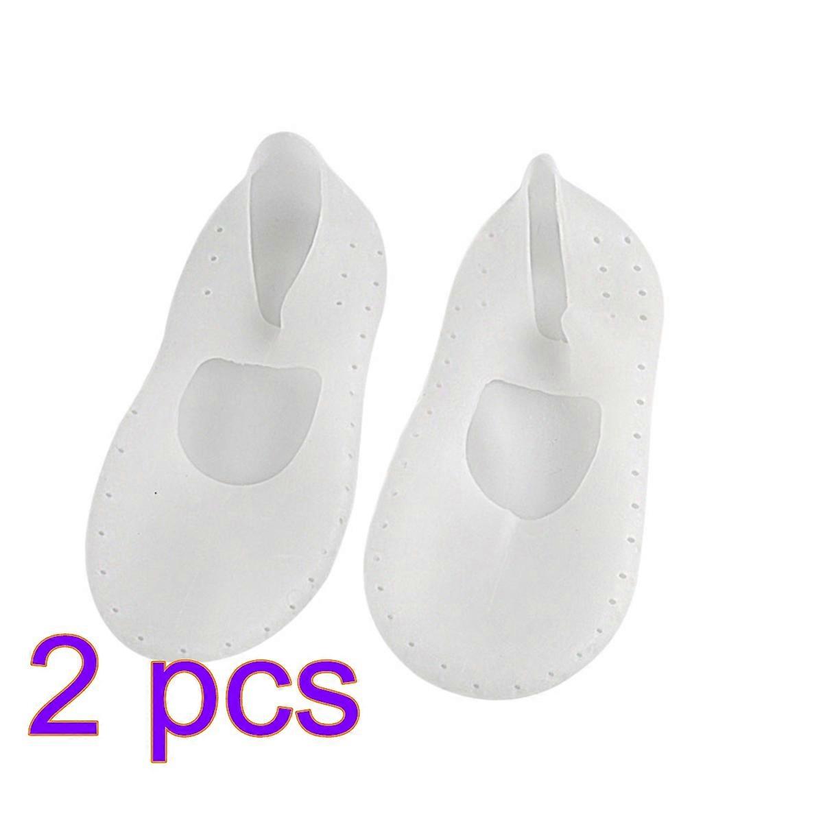 Shallow Socks Forefoot Cushion Invisible Short Socks 2Pair White