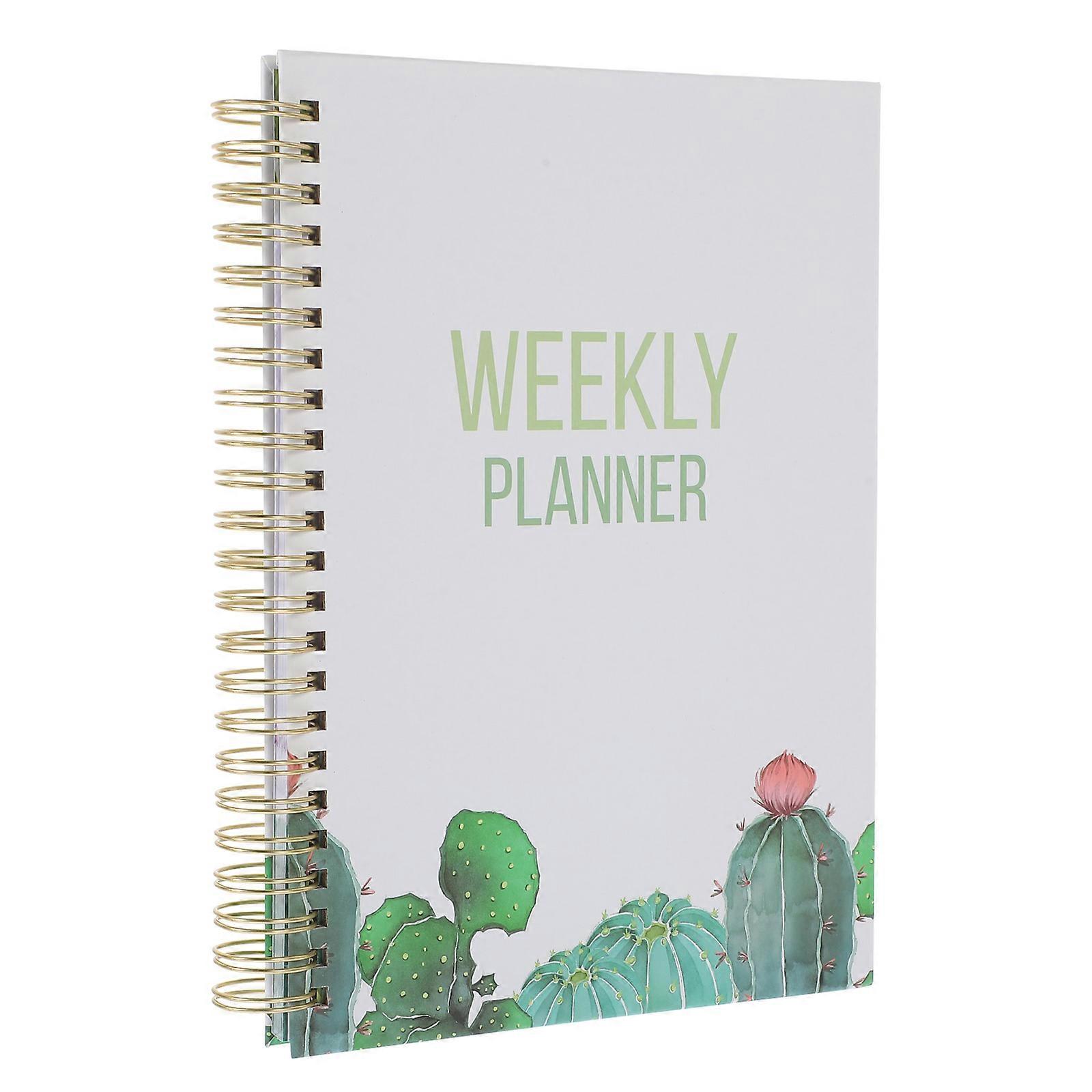 Goal Planning Note Book 2Pcs Home Accessory Ideal For Office Workers And Home Users Coil Binding Design