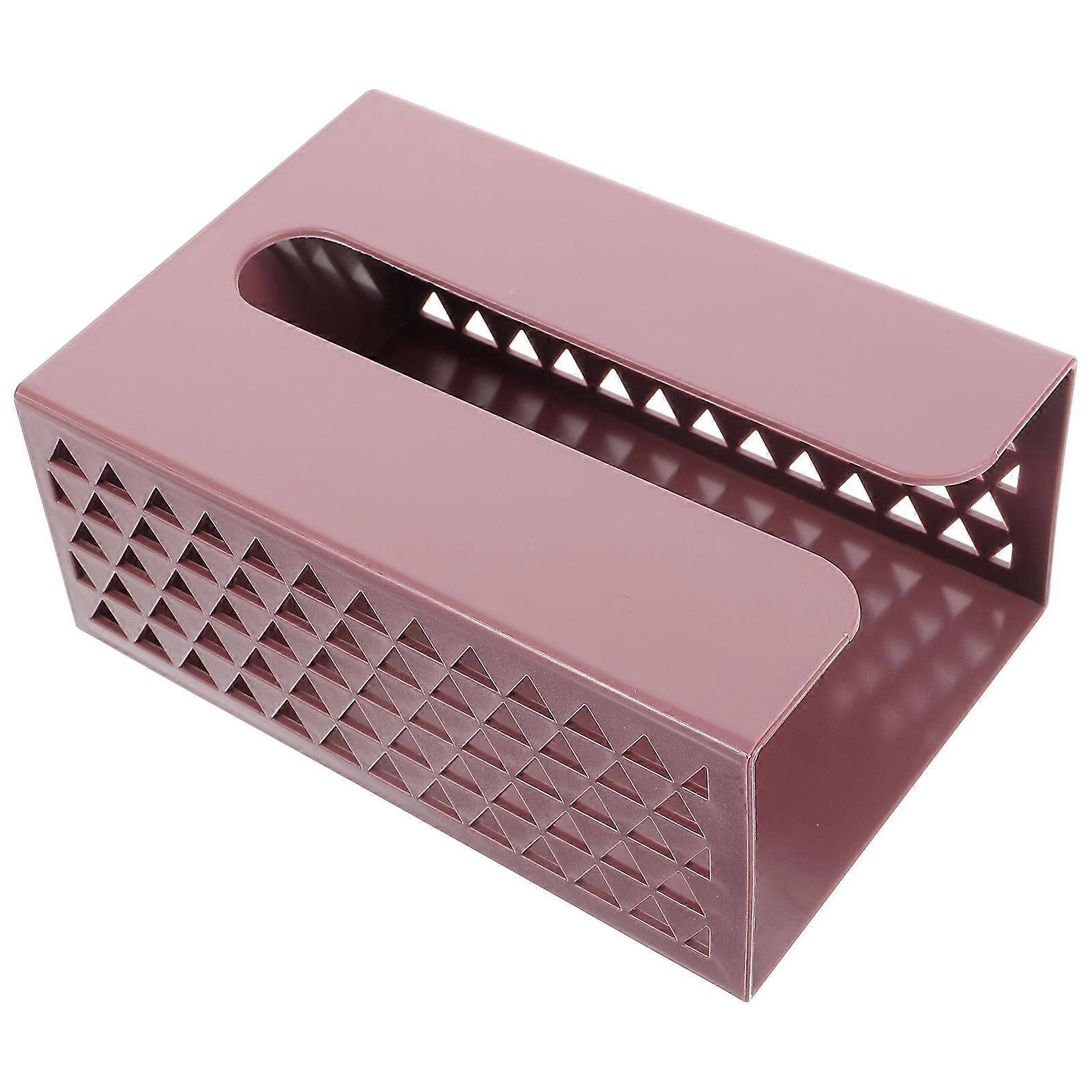 Tissue Dispenser Box Modern Rectangular Tissue -Saving Design Carved Tissue Boxes 1Set