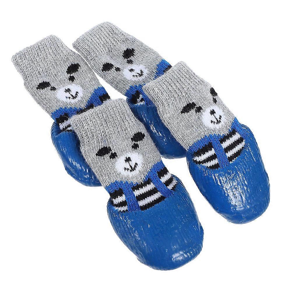 Calcetines azules de algodón para perros, 12 unidades, transpirables y cómodos, para proteger las patas de tus mascotas.