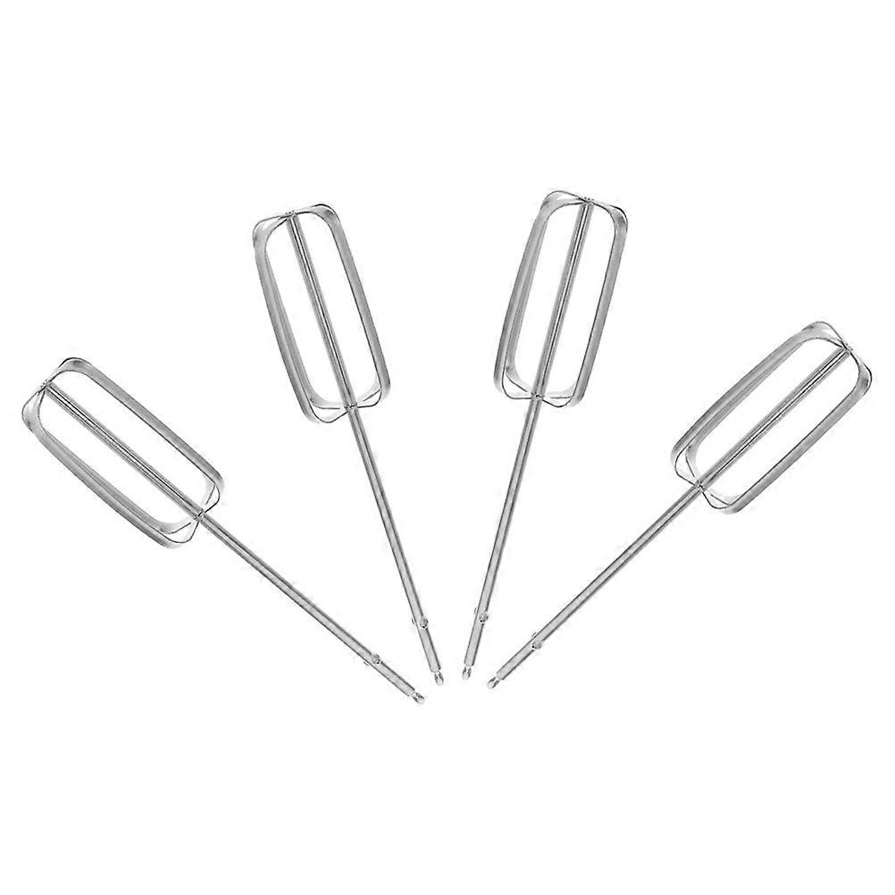 Egg Beater Replacement for Commercial Production Kitchen Tools Stainless Steel Silver with Mixing Function 4Pcs