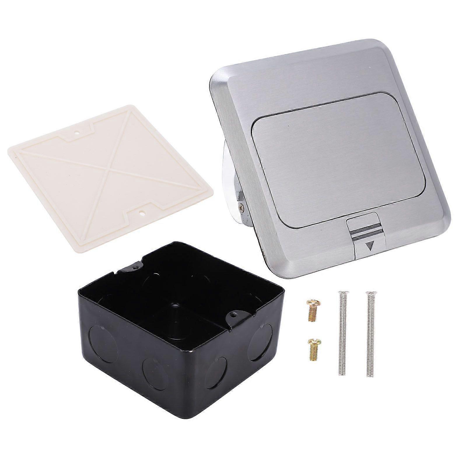 Floor Socket Waterproof Good Sealing Embedded Safe Practical Silver Bounce Floor Socket 250V 16A