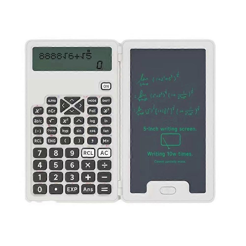 Calculator with Writing Board 12 Digits LCD Display Function Calculator Portable Calculator for Office School and Home B