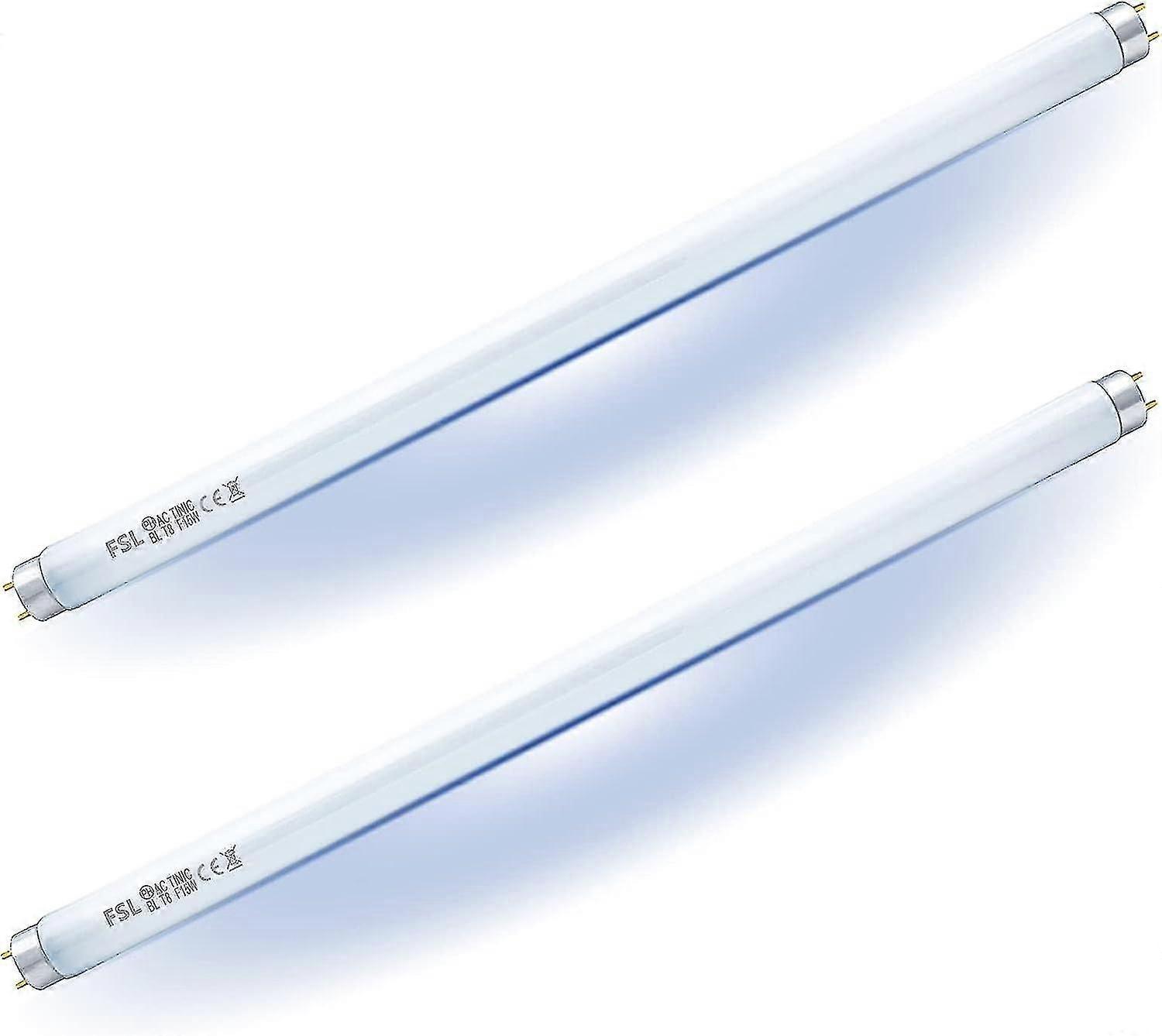 Minglan 2 Pack Fsl Bl T8 F15w Fly Killer Replacement Bulbs - 17in Uv Tubes For 15/30 W Fly Insect Killer / Bug Zapper